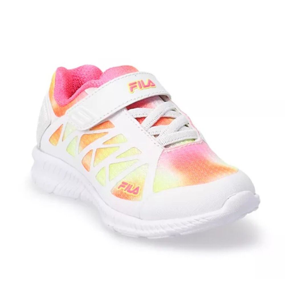 Toddler Girls Sz 5 Colorful Tie Dye FILA FANTOM 6 Athletic Running Shoes